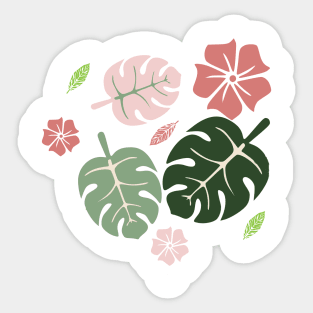 Tropical leaves Sticker